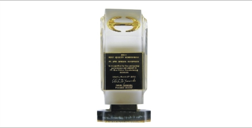 Award from Hino for 